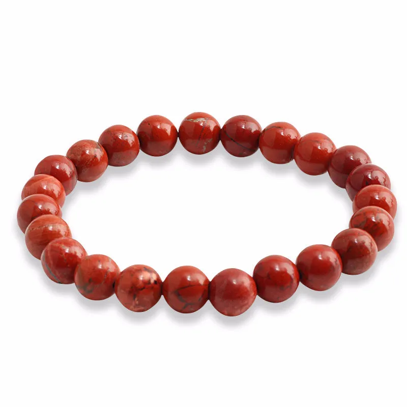 Natural striped rose agate bracelet