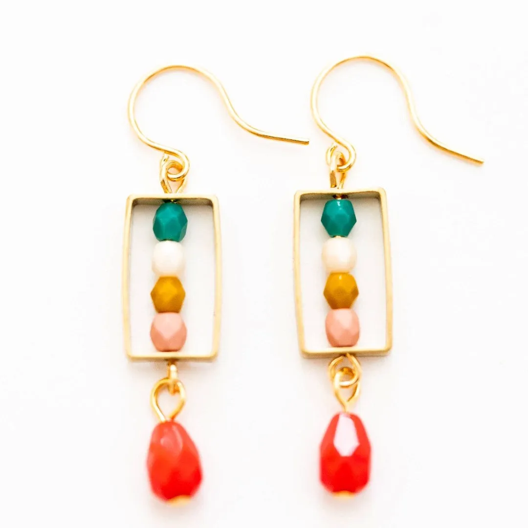 Nest Pretty Things | Little Colorful Box Earrings: No.2