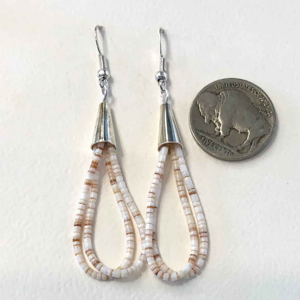 Neutral Heishi Earrings