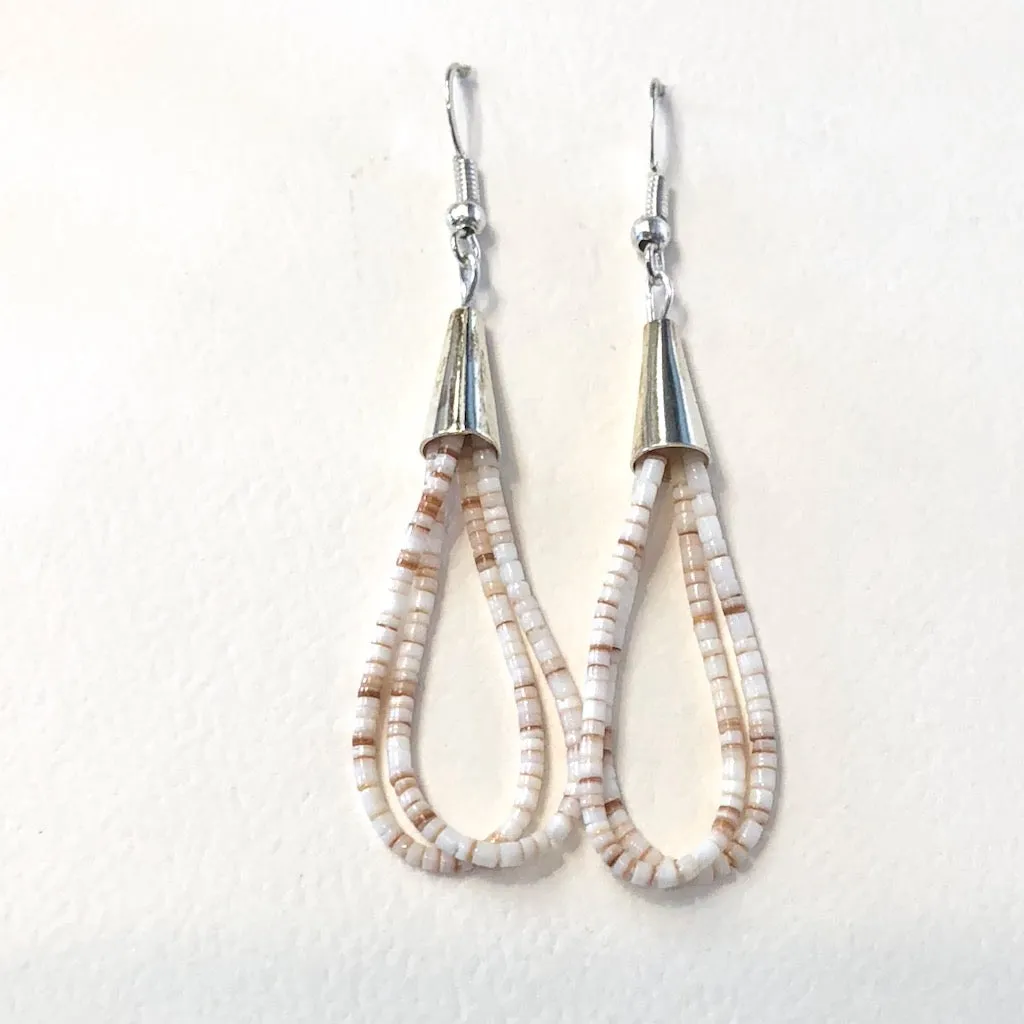 Neutral Heishi Earrings