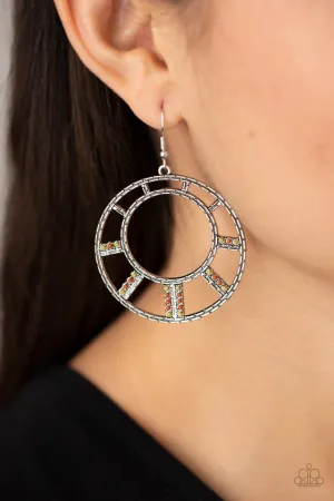 Paparazzi Earring ~ Fleek Fortress - Multi