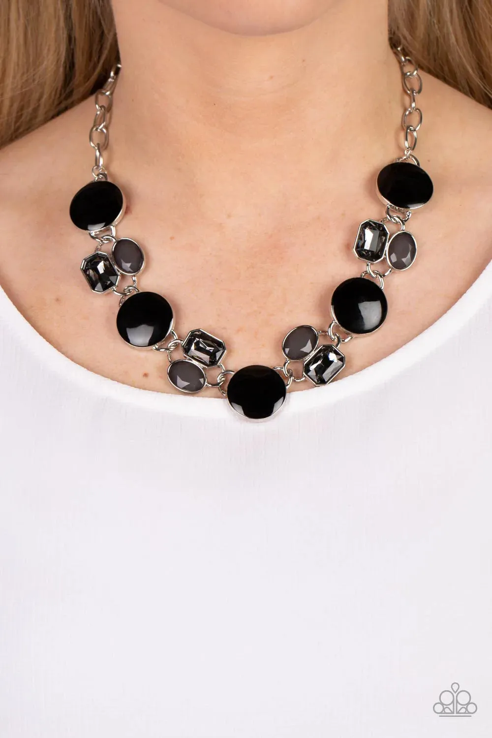 Paparazzi Necklace ~ Dreaming in MULTICOLOR - Black