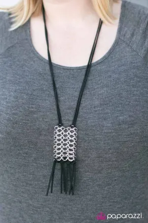 Paparazzi Necklace ~ Infinite Fringe - Silver