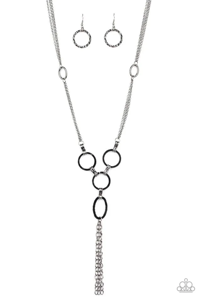 Paparazzi Necklace ~ Metro Mechanics - Black