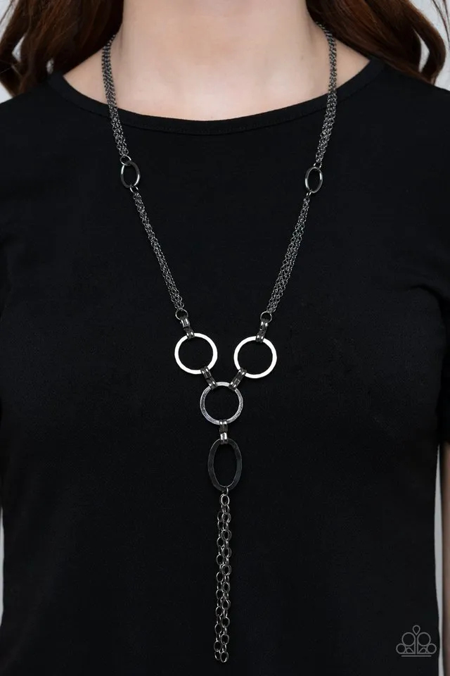 Paparazzi Necklace ~ Metro Mechanics - Black