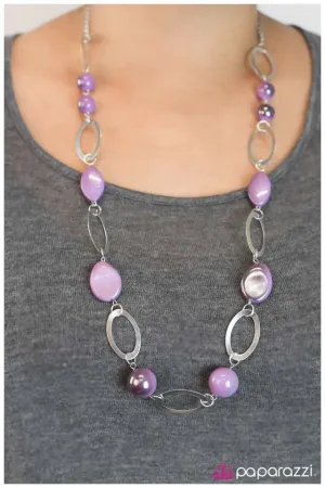 Paparazzi Necklace ~ Rock Star-Purple