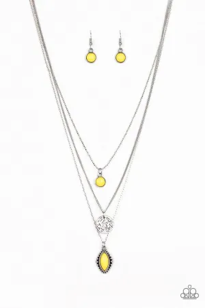 Paparazzi Necklace ~ Tide Drifter - Yellow