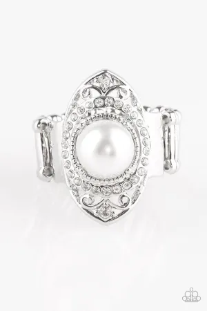 Paparazzi Ring ~ Pearl Posh - White