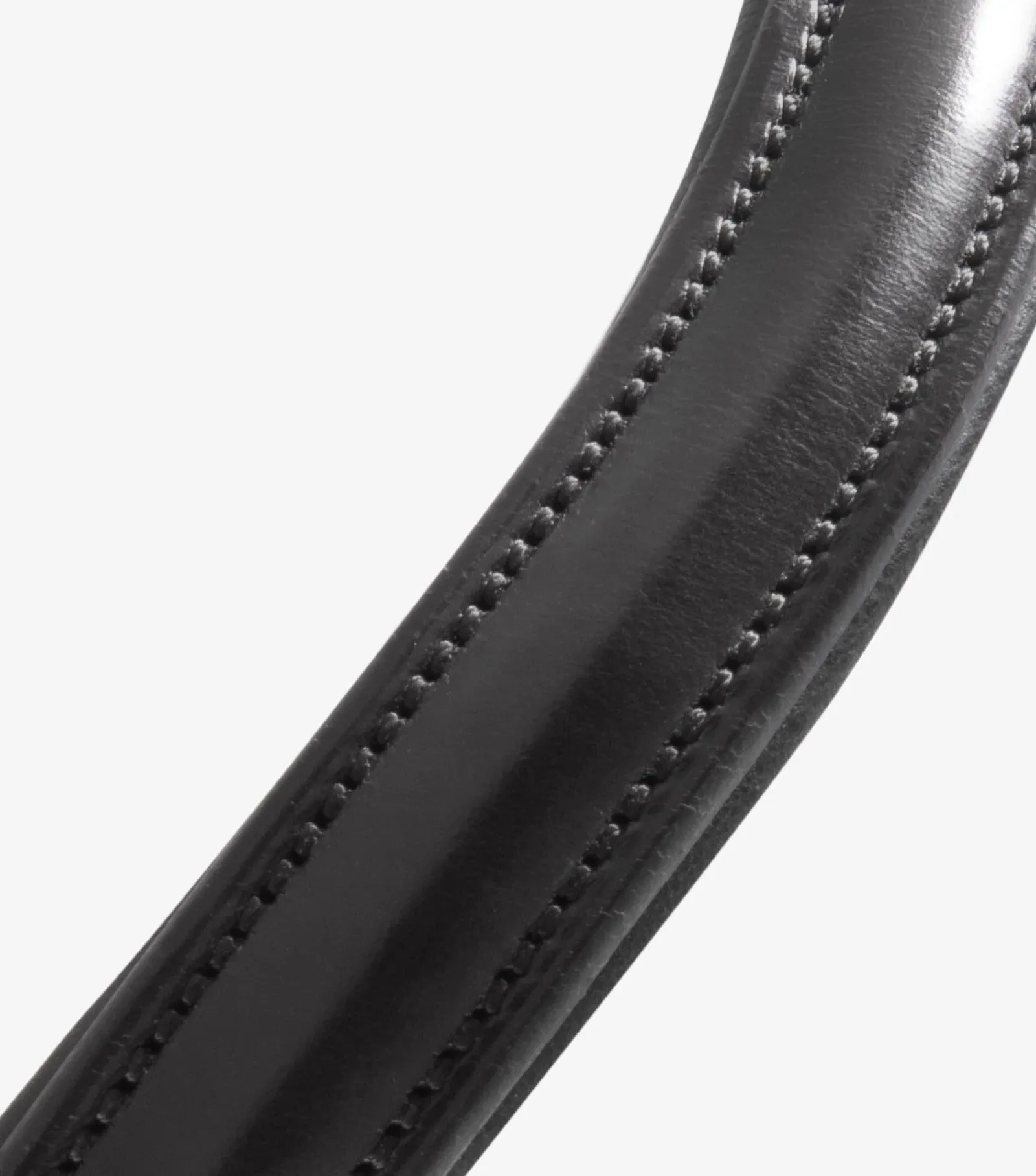 PEI Plain Shaped Italian Leather Browband