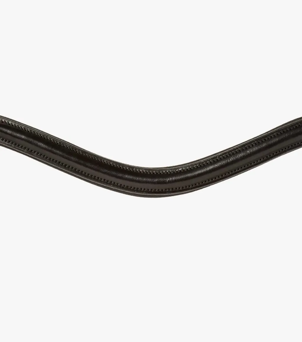 PEI Plain Shaped Italian Leather Browband