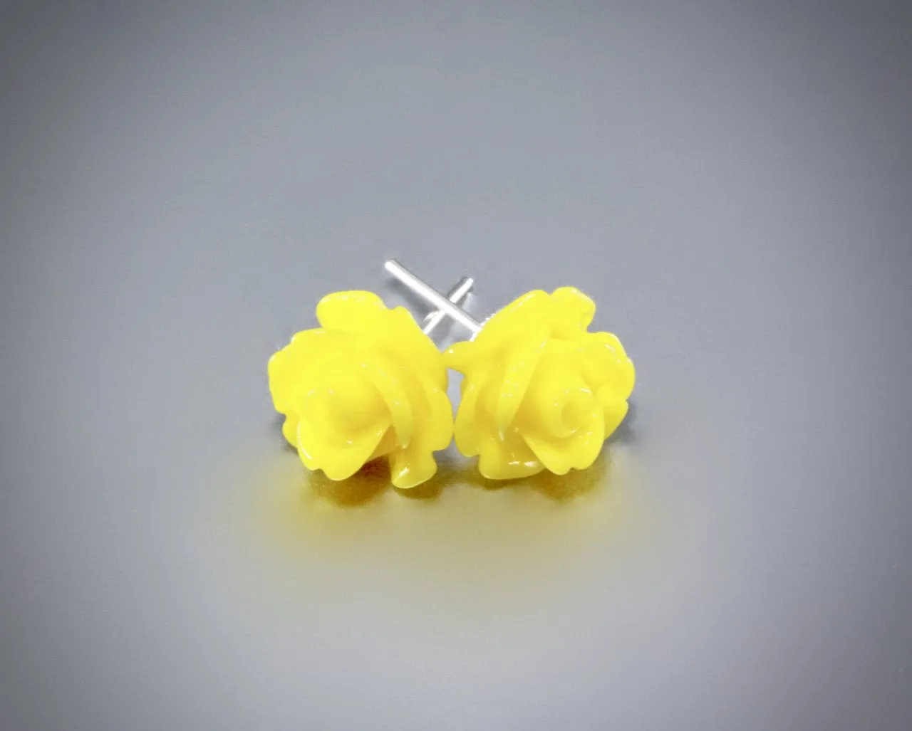 "Ava" - Flower Girl Colorful Rose Stud Earrings