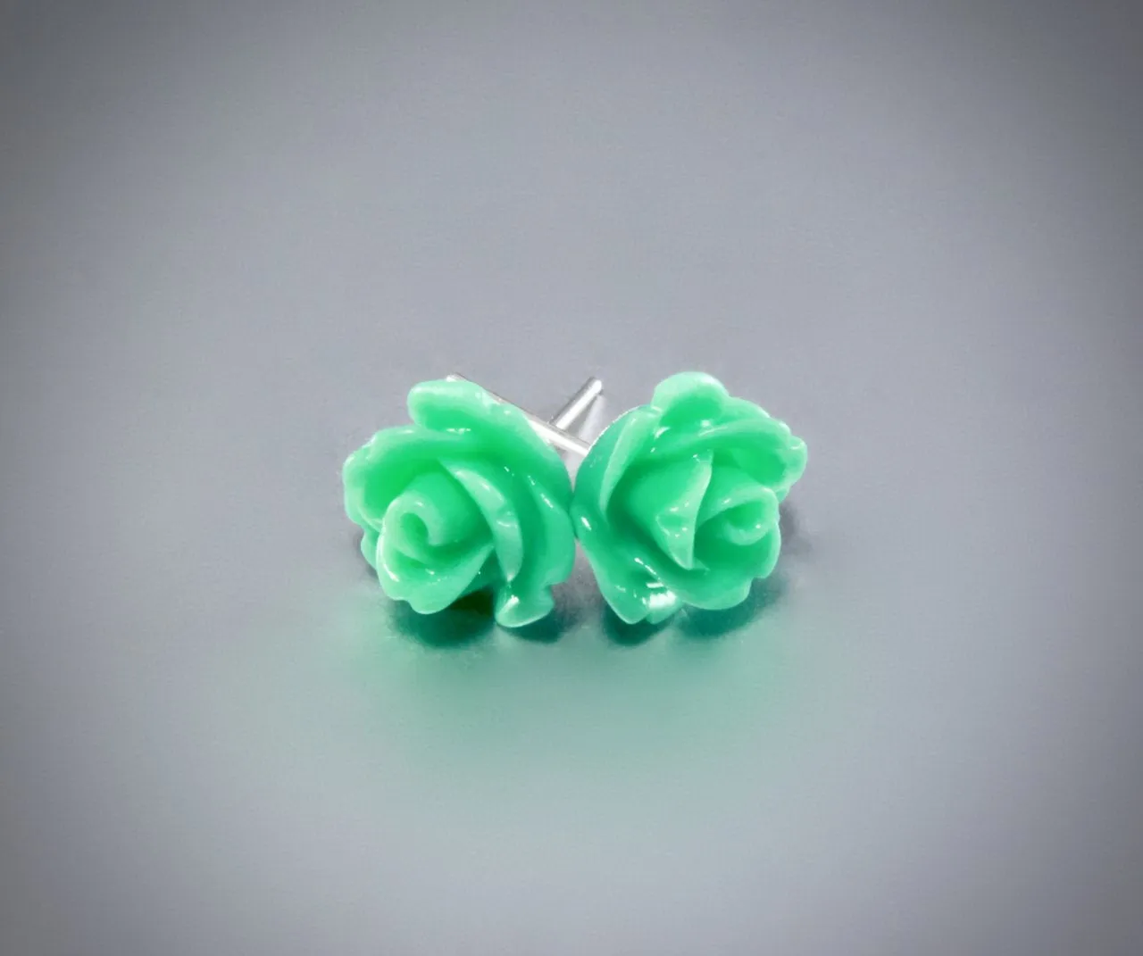 "Ava" - Flower Girl Colorful Rose Stud Earrings