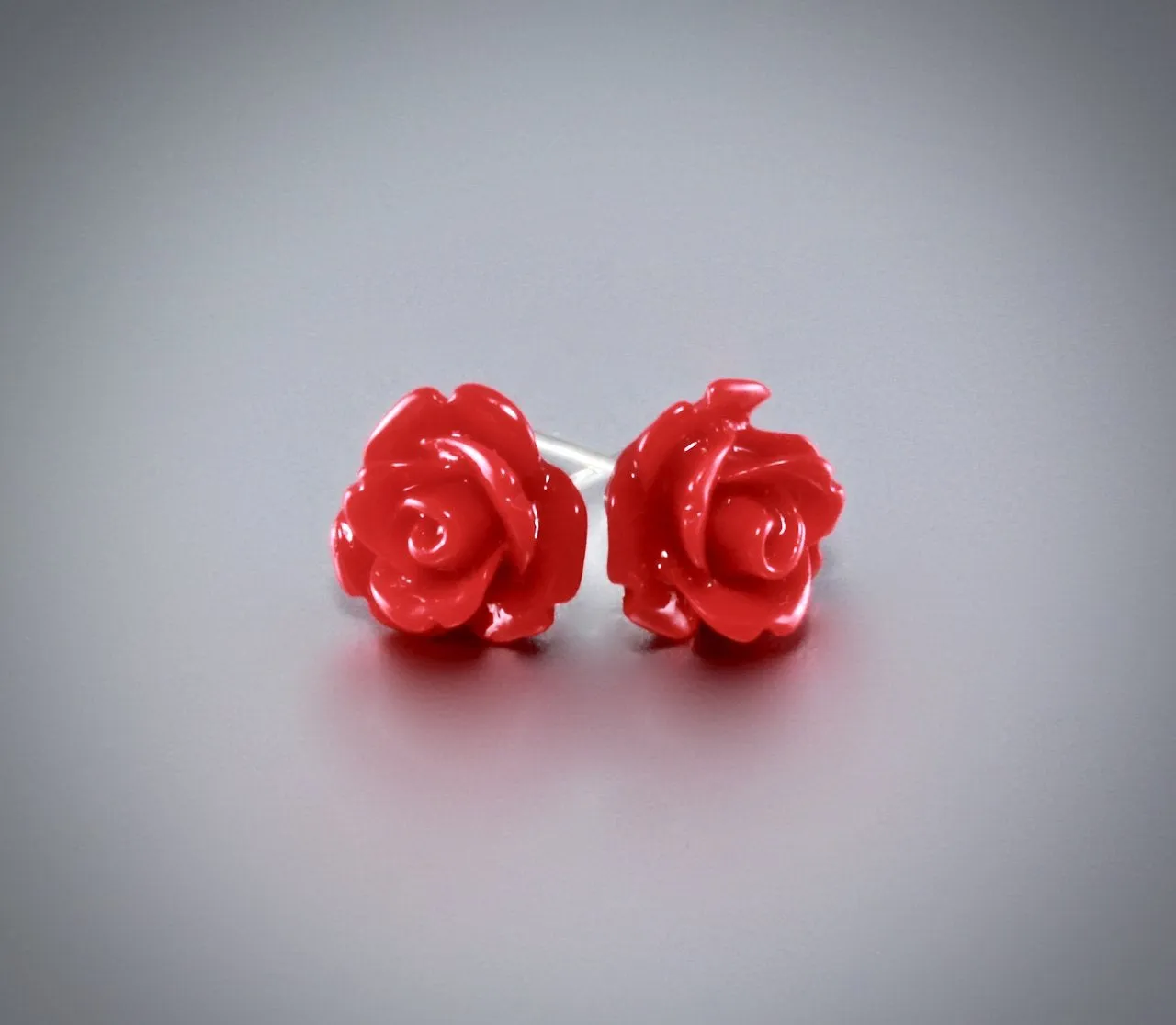 "Ava" - Flower Girl Colorful Rose Stud Earrings