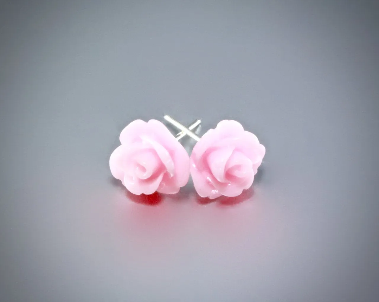 "Ava" - Flower Girl Colorful Rose Stud Earrings