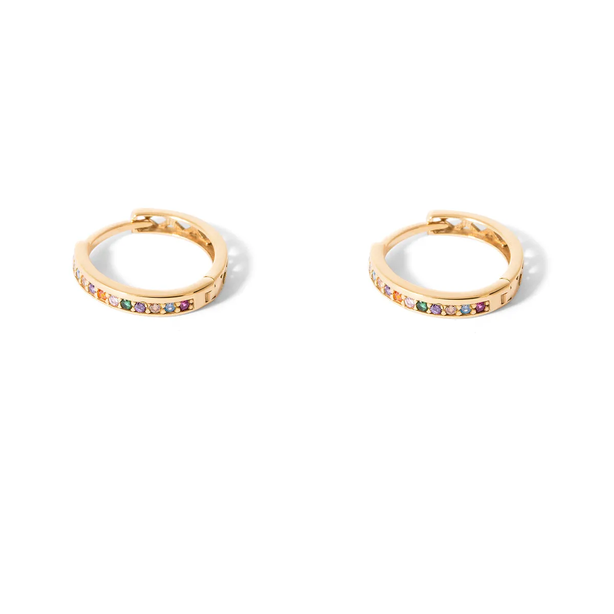 Rainbow Hoop Earrings