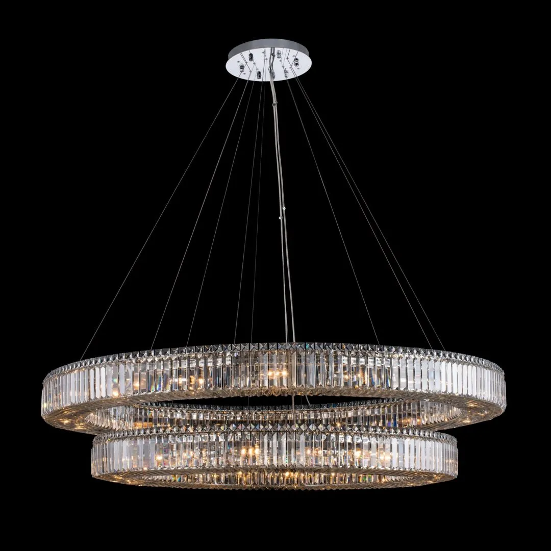 Rondelle 2 Tier Pendant (47"   60")