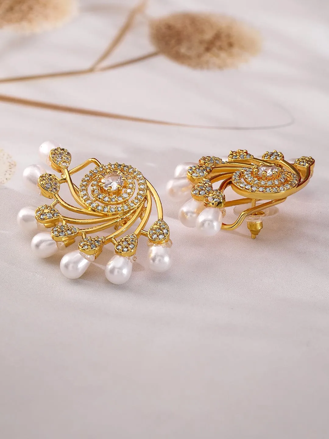 Rubans Contemporary Chandbalis Earrings