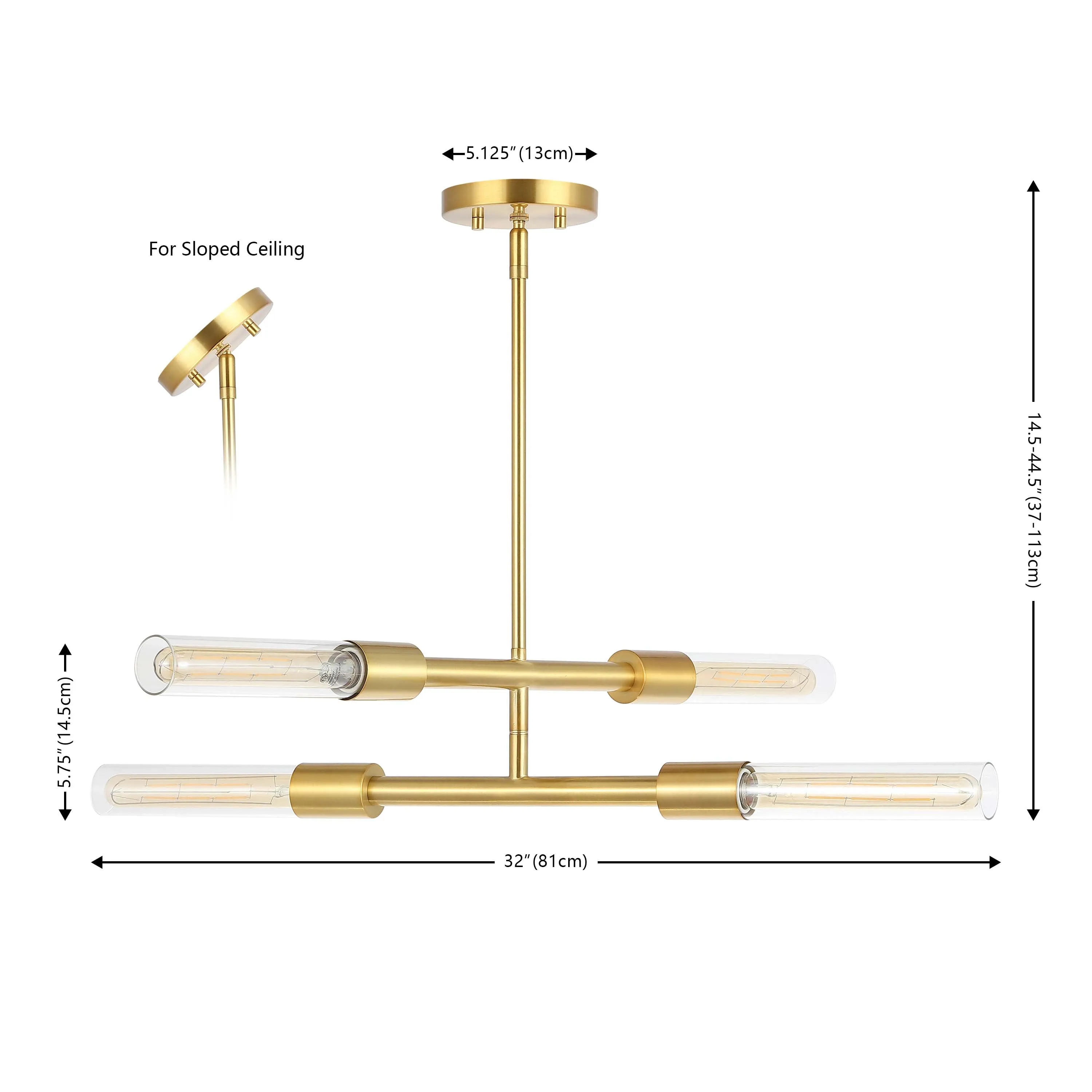 Safavieh Cronos 4 Light Extendable Pendant , PND4180