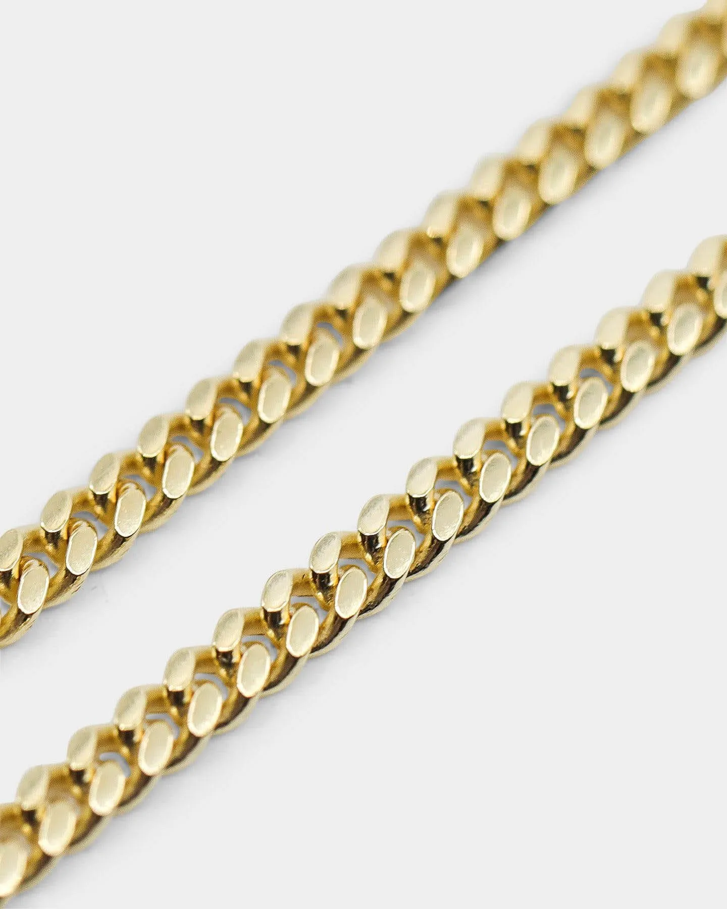 Saint Morta 5MM Cuban Link Chain Set Gold