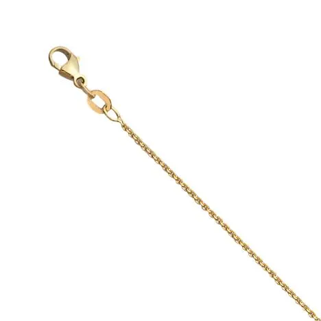 Sincerely Springer's 14k Yellow Gold 1.00mm Cable Chain Necklace