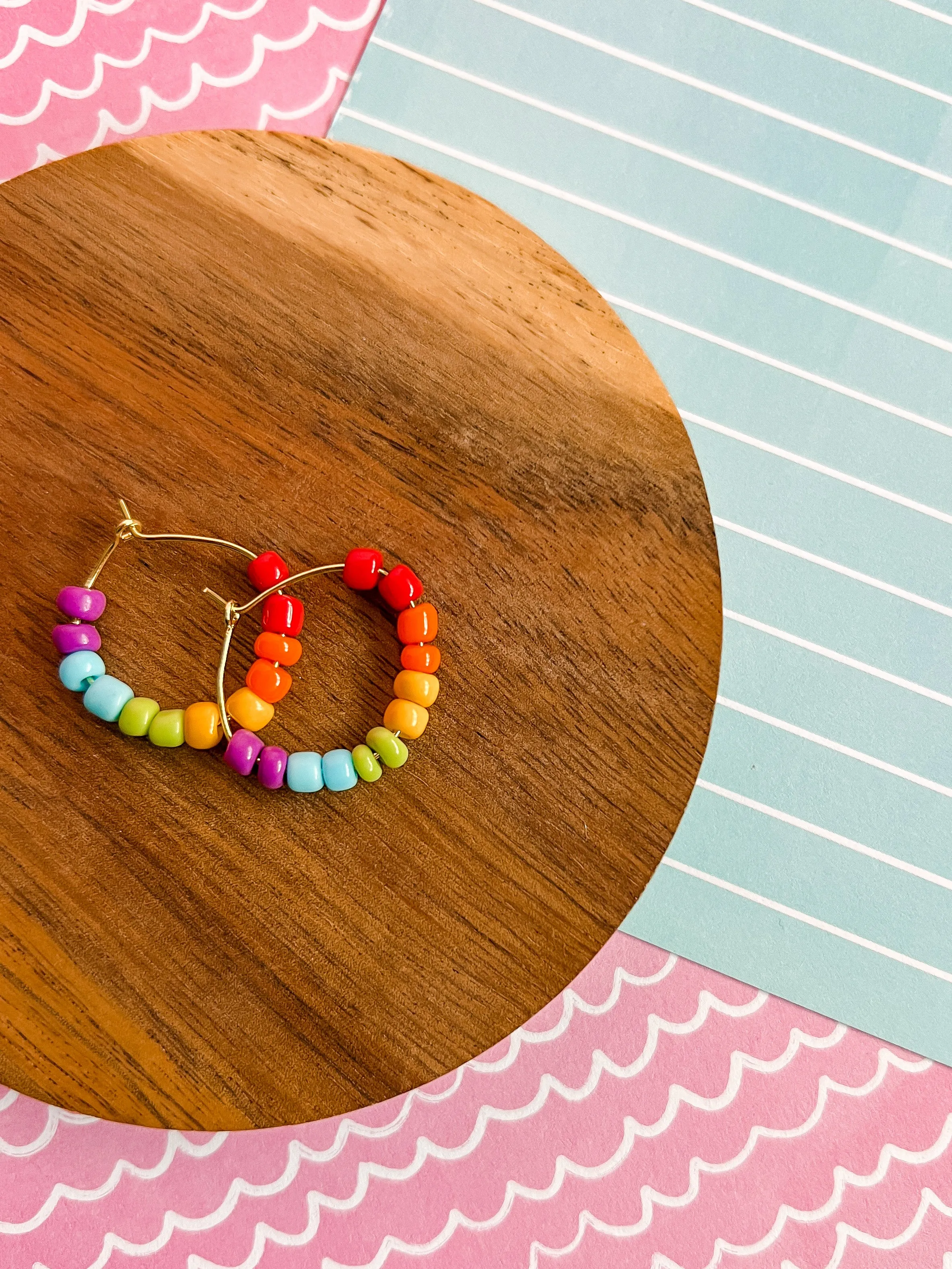 Skittles Hoop Earrings