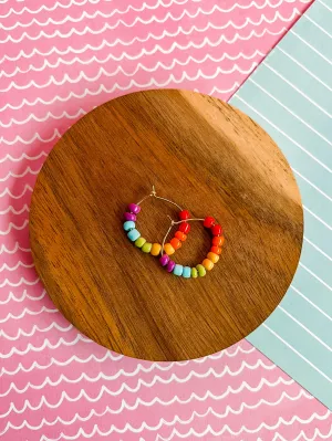 Skittles Hoop Earrings