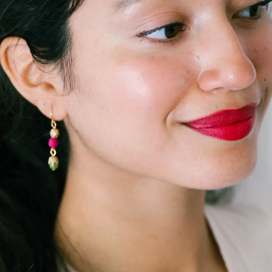 Small Colorful #2 Beaded Earrings