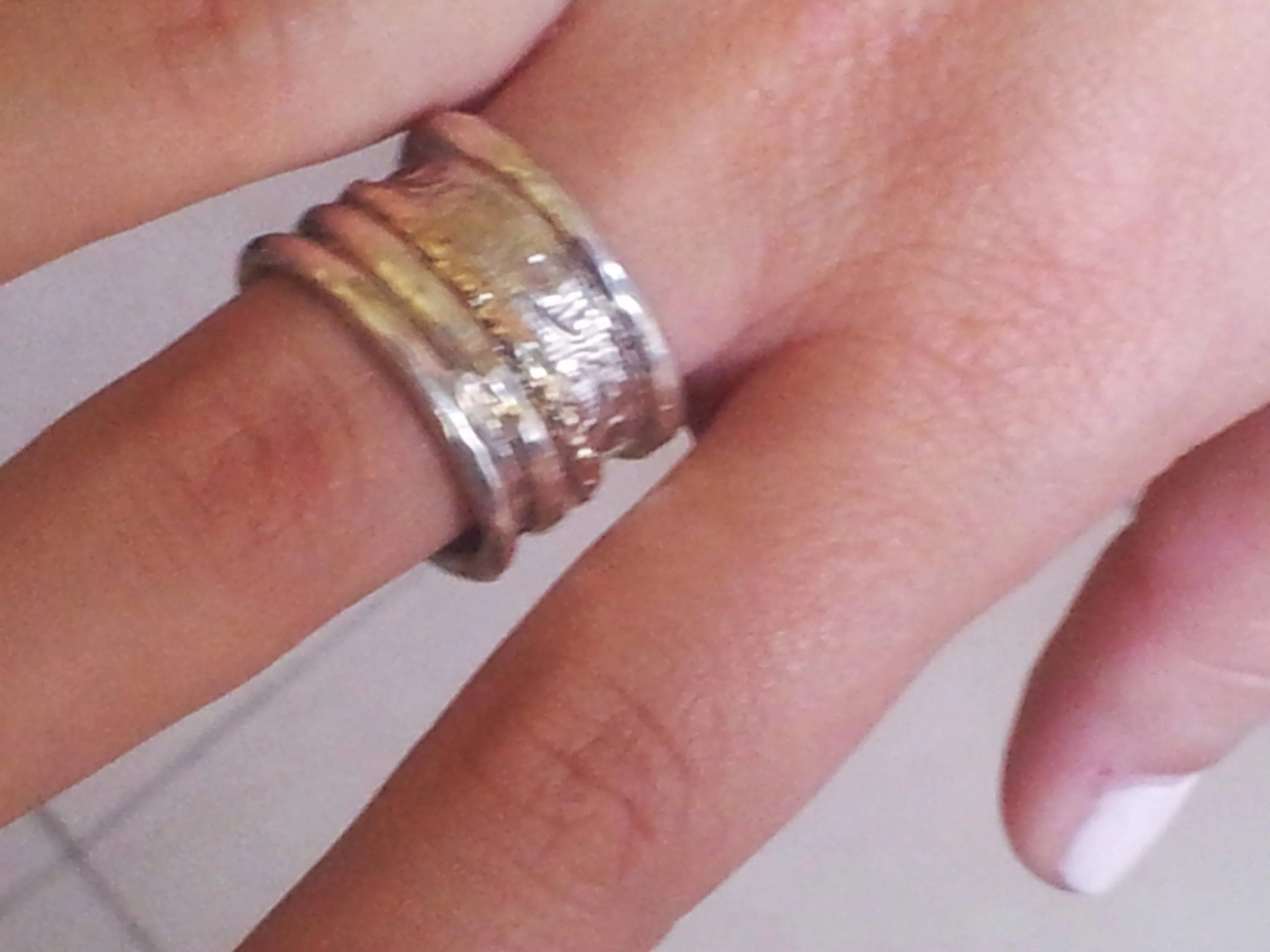 Spinner ring spinning ring silver gold jewelry Israeli rings Meditation ring