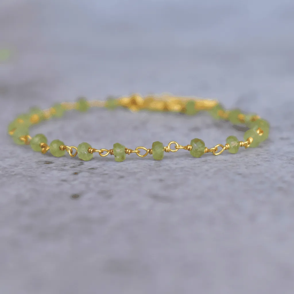 Spiritual Radiance - Peridot Bracelets