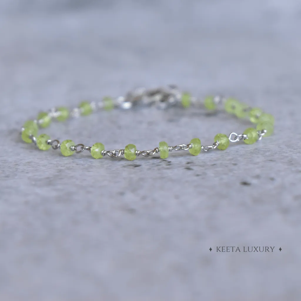 Spiritual Radiance - Peridot Bracelets