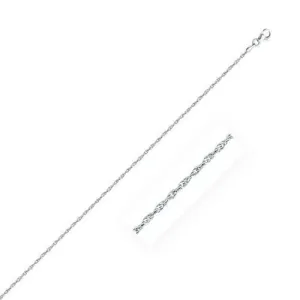 Sterling Silver 2.0mm Singapore Style Chain, size 18''