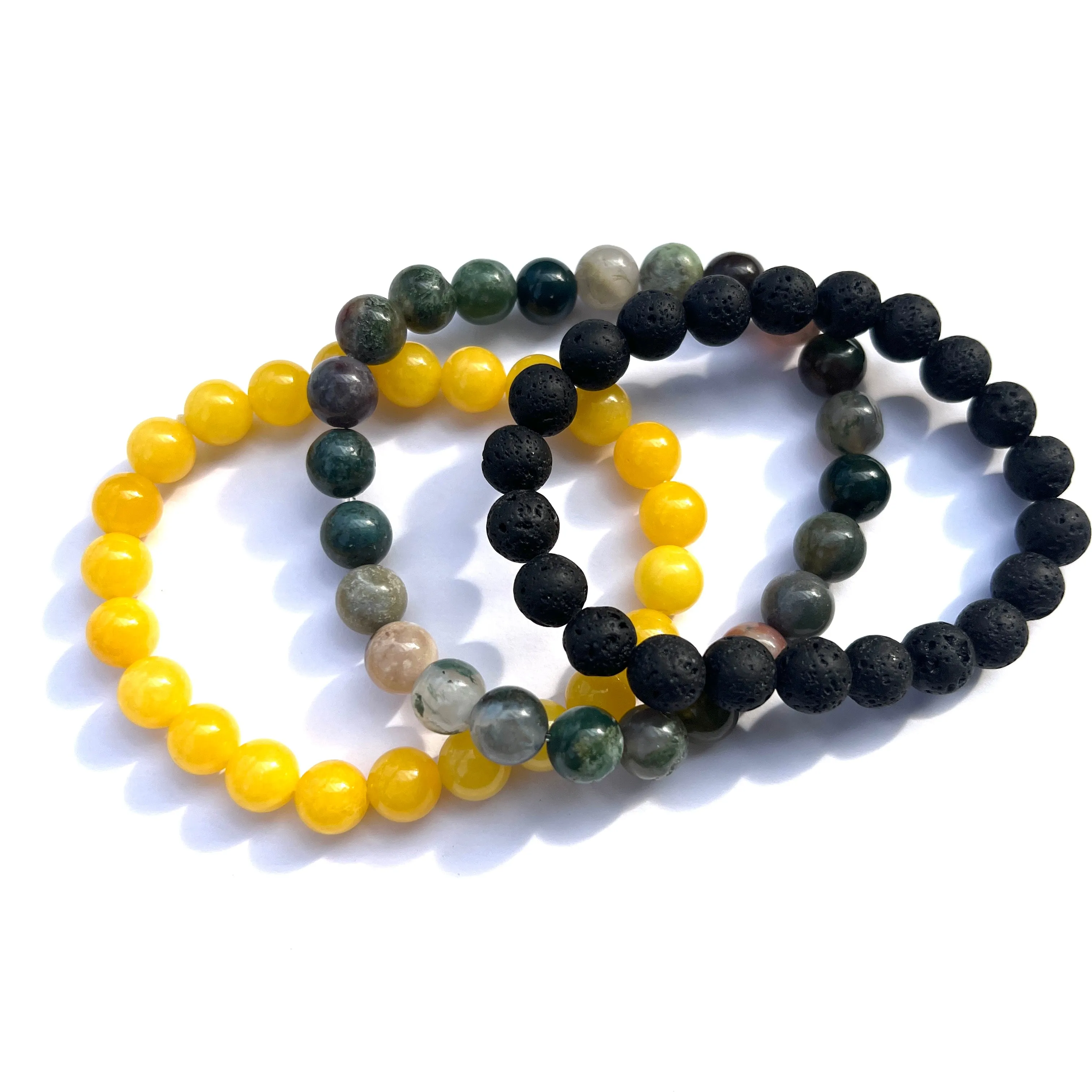 Stone Stretchy Bracelets - 8mm