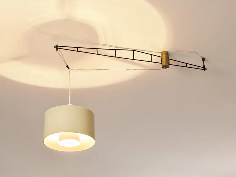 Stunning Stilnovo Chandelier in Metal and Brass