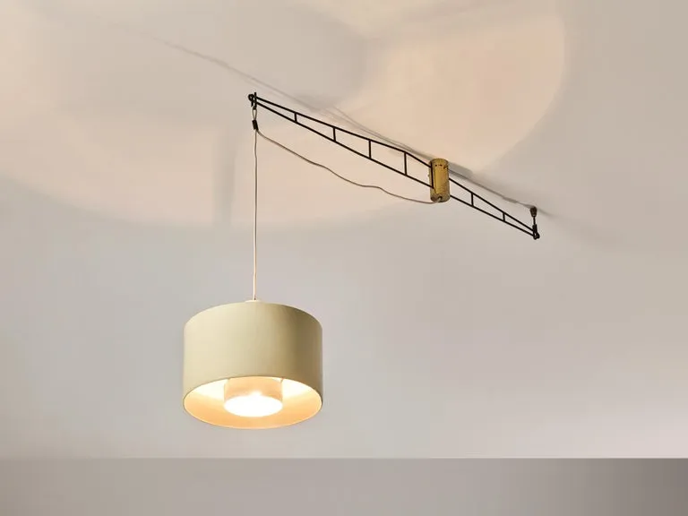 Stunning Stilnovo Chandelier in Metal and Brass