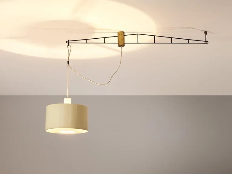 Stunning Stilnovo Chandelier in Metal and Brass