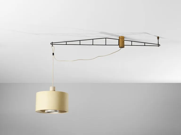 Stunning Stilnovo Chandelier in Metal and Brass