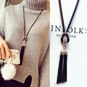 Tassel Long Winter Sweater Chain