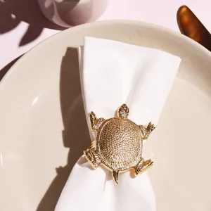 Tortoise Elegant Napkin Rings | Set of 4 , 6