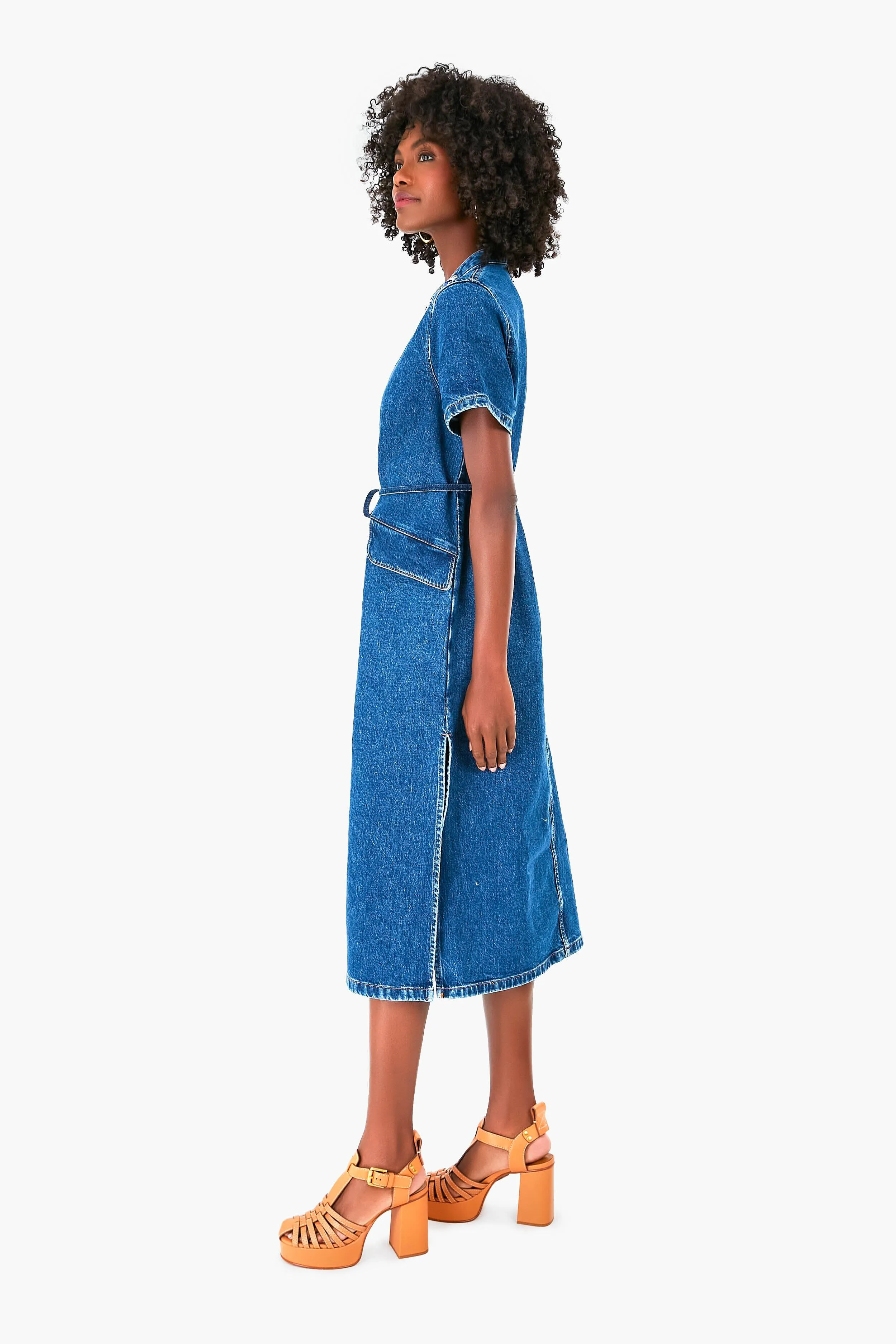 Washed Blue Amita Dress