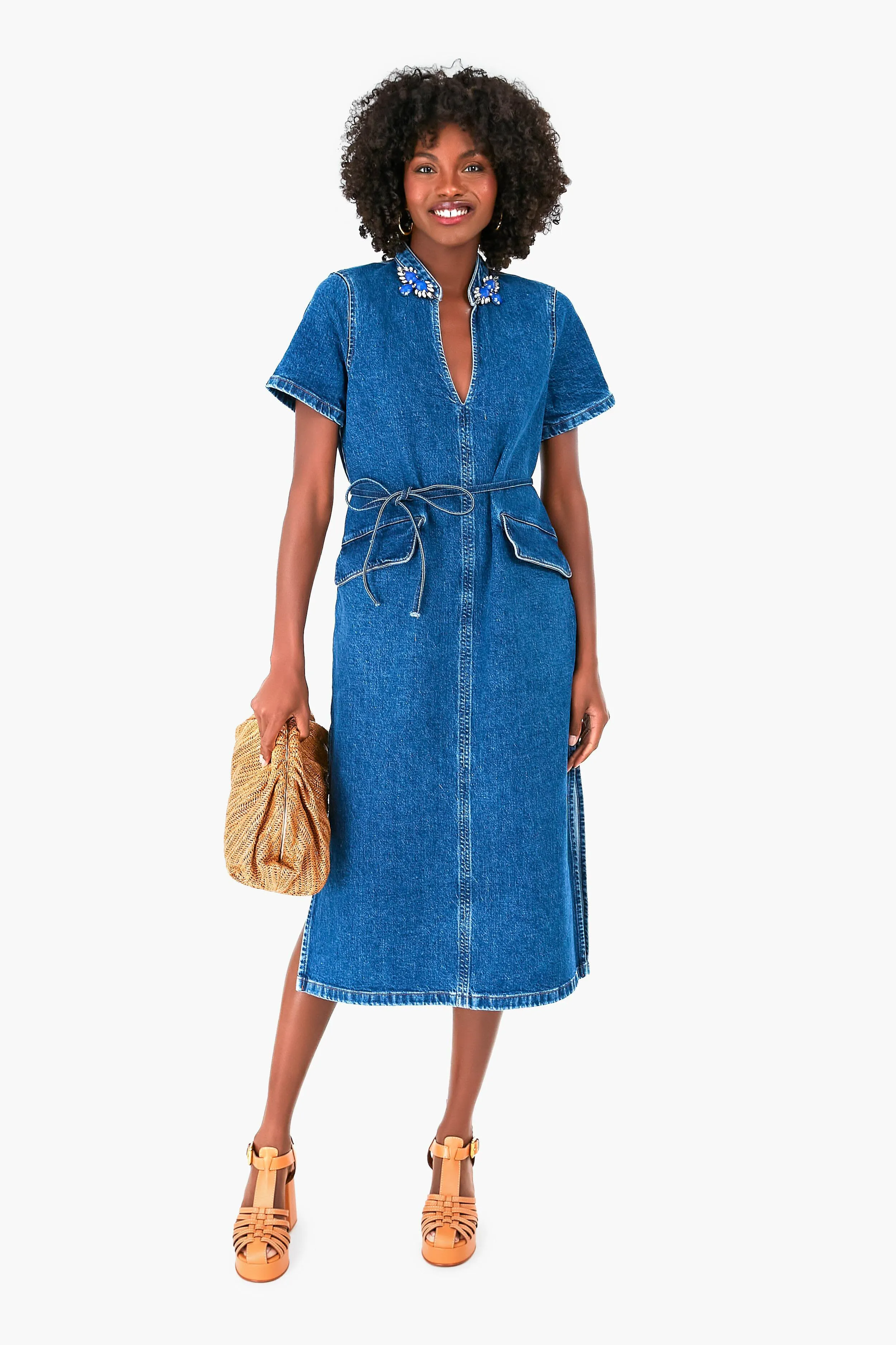 Washed Blue Amita Dress