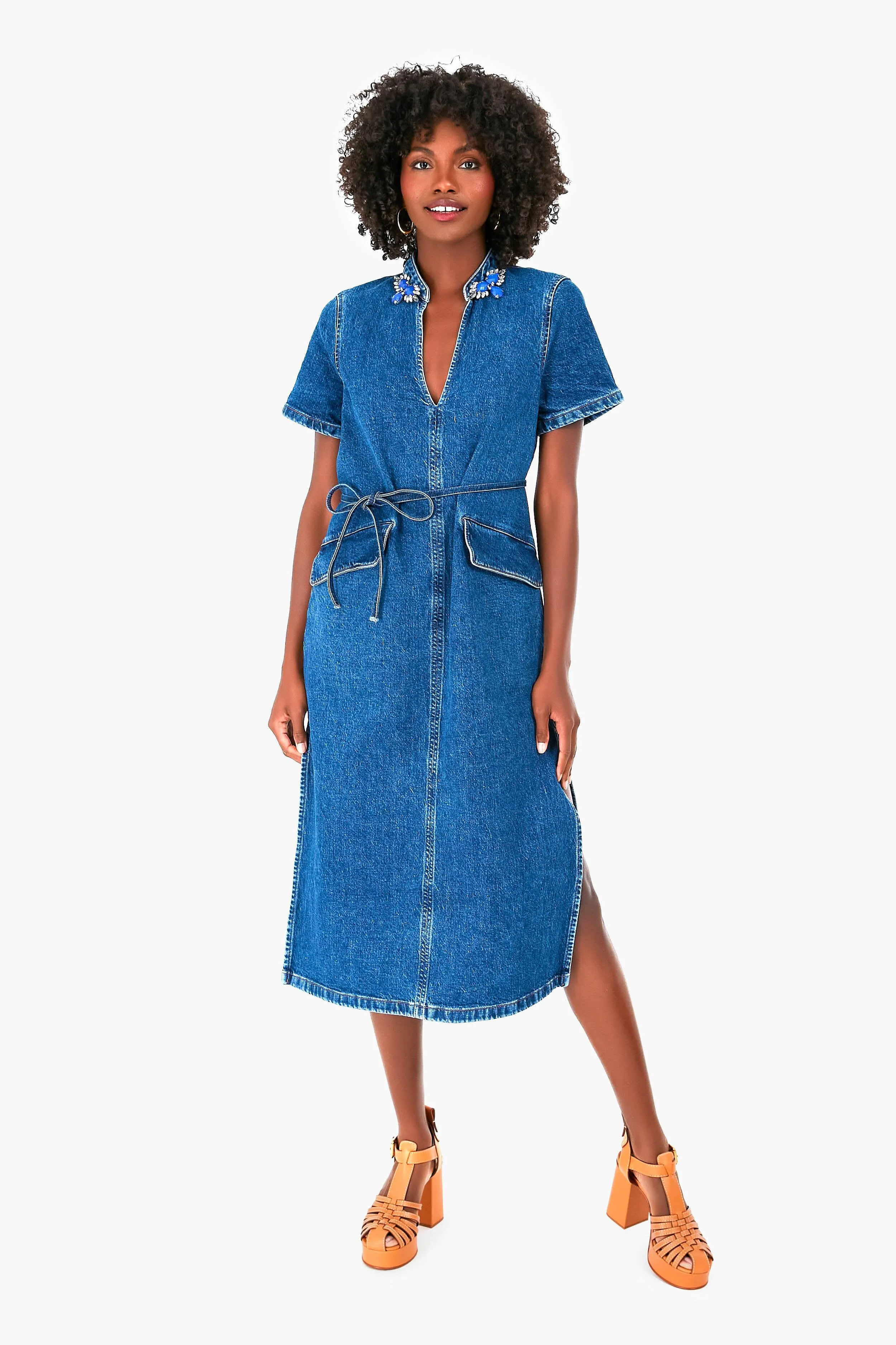 Washed Blue Amita Dress